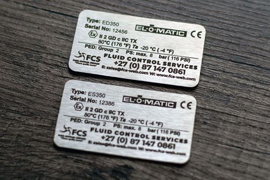 Custom laser engraved stainless tags